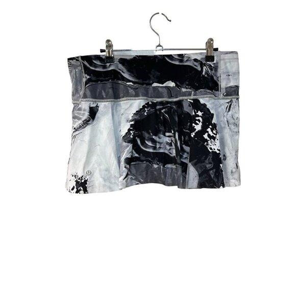 NWOT Lululemon Hit Your Stride Skort Size 10 Biggie Pigment Wave White Black - Picture 6 of 8